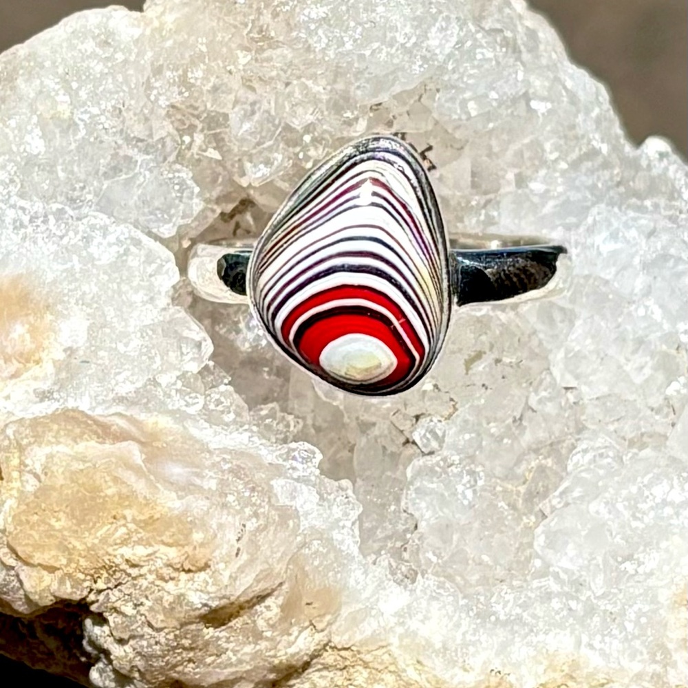 Detroit Fordite Agate Ring - Picture 8 of 13